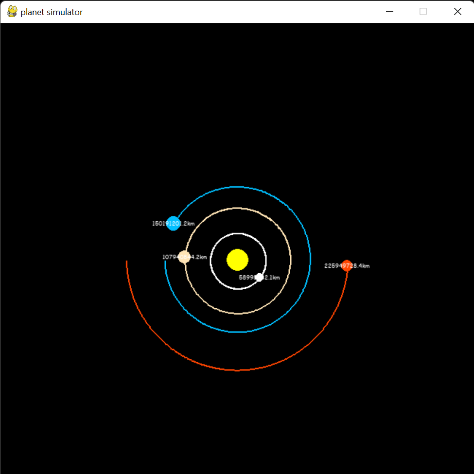 image of planet simulator tracker